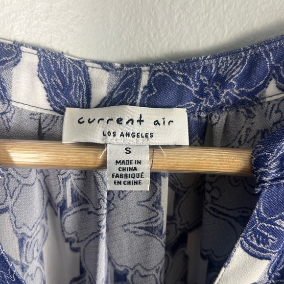 Current Air Los Angeles Purple Floral V Neck Long Sleeve Dress Size S chiffon - Picture 3 of 7